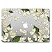 GMYLE MacBook Air 13 Inch Case A1466 A1369 Old Version 2010 2017, Hard Shell Plastic Clear Crystal Glossy Snap On Cover (White Floral Bloom)
