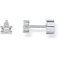 PAVOI 14K Gold Plated Sterling Silver Posts Colored Birthstone Flatback Stud Earrings for Women - Gemstone Cubic Zirconia Scr