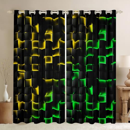 Erosebridal Geometric Blackout Curtains