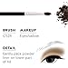 Crown PRO - Eyeshadow Blending Trio - Lid, Crease, and Detail Brushes