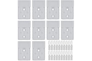 ZEHGCH Battery Connector, 175Amp 600V Quick Connect Wire Connector Plug Kit for 2-4 Gauge Cables, Battery Quick Disconnect Set for Forklift Motor Winch Trailer Traction System(2AWG 10PCS Gray)