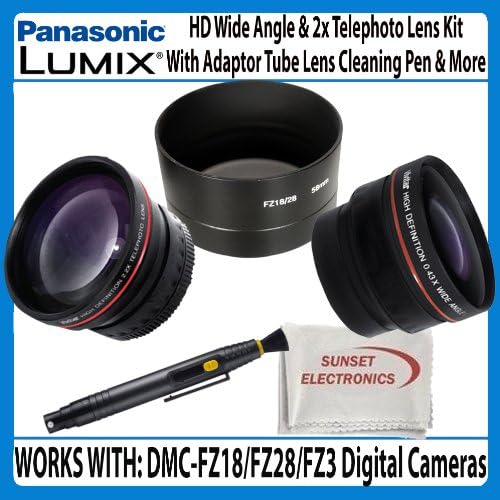 Lens Bundle Kit For Panasonic Lumix DMCFZ18, DMCFZ28