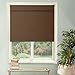 Chicology Cordless Magnetic Roman Shades / Window Blind Fabric Curtain Drape, Thermal, Room Darkening - Mountain Chocolate, 35