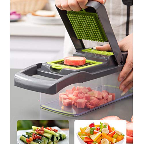 Karooch 7 in 1 Variety of Pattern Cutters Vegetable and Fruit Choppers - Sliced Chopped Diced Slices All Kinds of Cuts