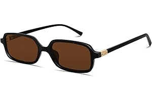 BOTEN Retro Sunglasses for Women Men 90s Small Rectangular Sun Glasses Vintage Cute Narrow Trendy Sunnies