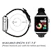 Simpeak Slim Genuine Leather Band Compatible with Apple Watch 40mm 38mm Series 6 SE 5 4 3 2 1, Women Men Wirstband Strap Replacement for iWatch 40 38, Black