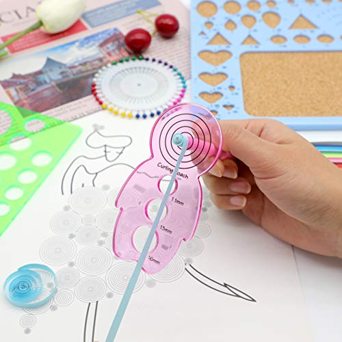 KITANIS 14 Pieces Paper Quilling Tools Slotted Kit, Assorted Sizes Rolling Curling Quilling