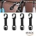4 Pack Universal Convenient Vehicle Auto Car Back Seat Headrest Hanger Hook Holder - Strong and Durable Backseat Storage for Handbags, Purses, Coats, Bottle Holder, and Grocery Bags