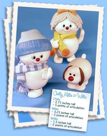 Buy Frosty the Snowman Chilly and Millie Action Figures Online at Low ...