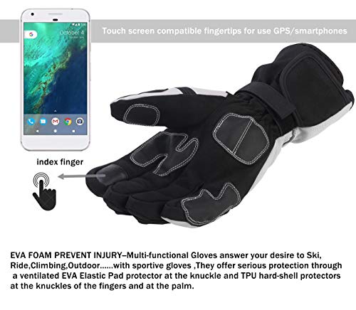 image for Balnna Multi-Functional Waterproof Touch Screen Ski Snowboard Gloves 3