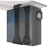 Heavy Duty Under Desk PC Holder &ndash; Up to 77 lbs Load Capacity - Adjustable Computer Tower Holder &ndash; CPU Holder Under Desk Mount - PC Holder Under Desk &ndash; Under Desk Computer Mount (Black)