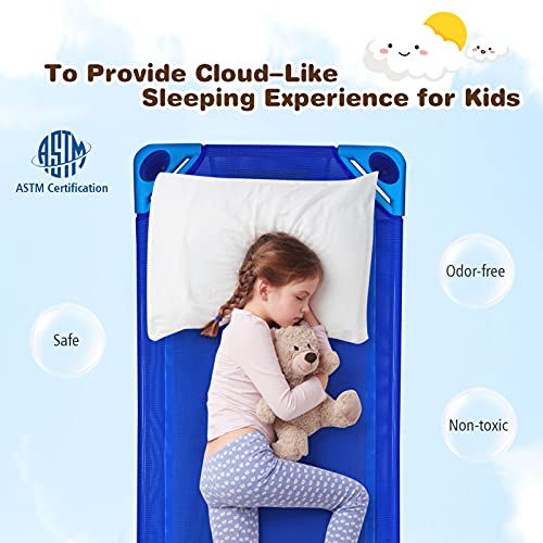KOTEK Stackable Sleeping Daycare Cots for Kids, Portable Toddler Nap