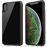 iPhone X/Xs Battery Case, 5000 mAh Qi Wireless Charging Case Rechargeable Extended Charger Case Protective Juice Pack Glass Back for iPhone X iPhone Xs (5.8 Inch)