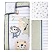 Trend Lab Safari Rock Band 6 Piece Crib Bedding Set, Green/Blue