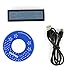 Koolertron Programmable LED Digital Scrolling Message Name Tag Id Badge(12x48 Pixels) (Blue)