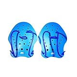 Swim Hand Paddles with Adjustable Strap for Adults and Kids Improve Swimming Speed Small Size 6.7 x 5 Inch