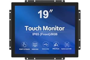 GreenTouch 19 inch Ultra Slim Touch Open Frame Monitor, HDMI/VGA/DVI Interface, 1280 x 1024 Resolution, Industrial Touch Display