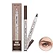 KINGMAS Eyebrow Pen, Tattoo Eyebrow Long Lasting Tint Dye Cream, Waterproof, Smudge-Proof (Brown)