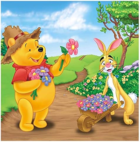 Winnie The Pooh 5D DIY Diamond Painting Embroidered Set Cross Stitch Crafts, All Diamonds,Home Decoration Christmas Gifts 30x20cm