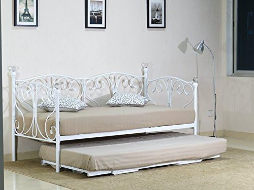 KOSY KOALA STAR LIGHT DAYBED 3FT SINGLE DAY BED WITH UNDER BED PULL OUT TRUNDLE AND MATTRESSES OPTIONS BEDROOM FURNITURE (DAYBED & TRUNDLE & X1 MATTRESS)