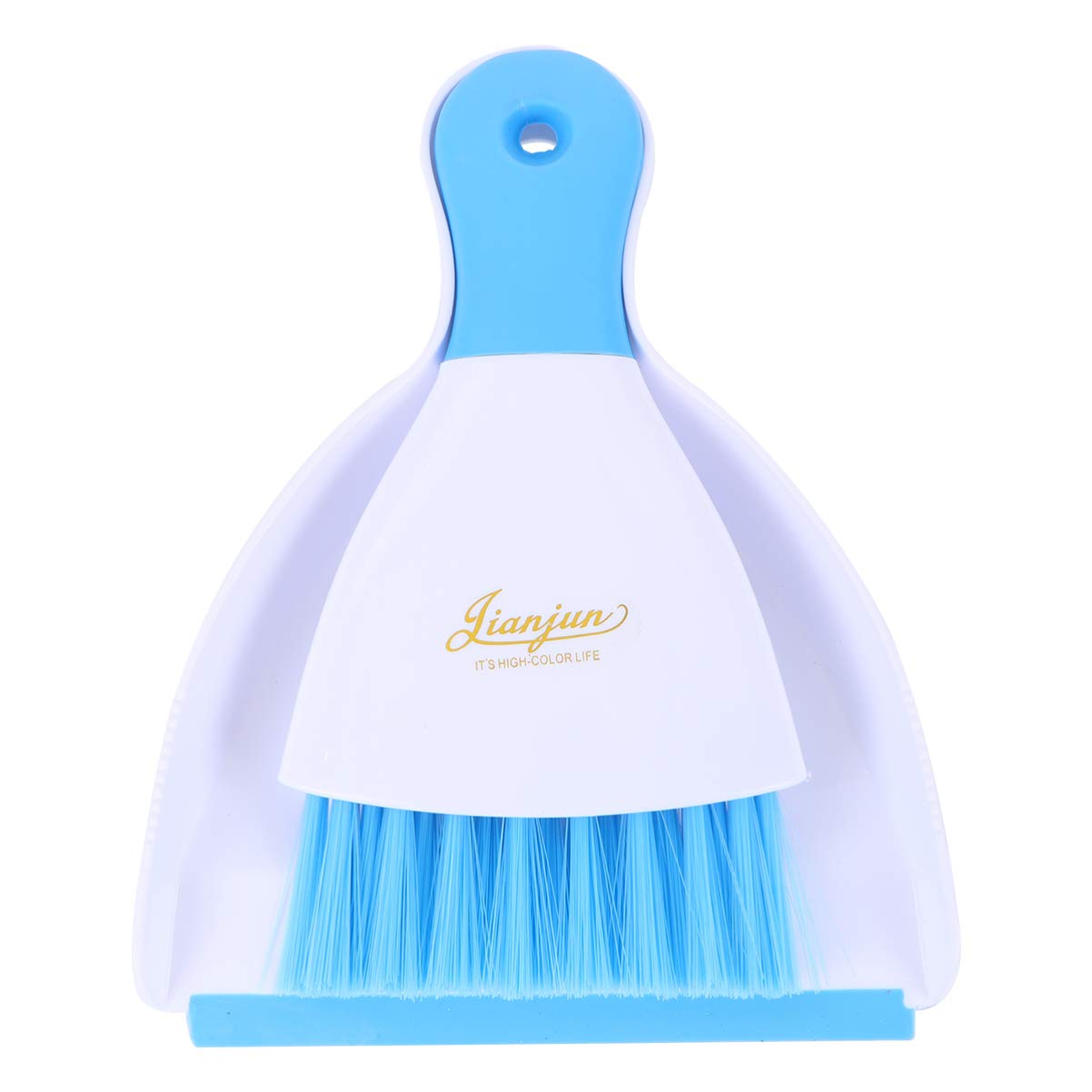 Mini Broom and Dustpan Set - Cage Cleaner for Guinea Pigs, Hedgehogs, Hamsters, Chinchillas, Rabbits, Mini Dustpan for Home Table Desk Cleaning (Blue)