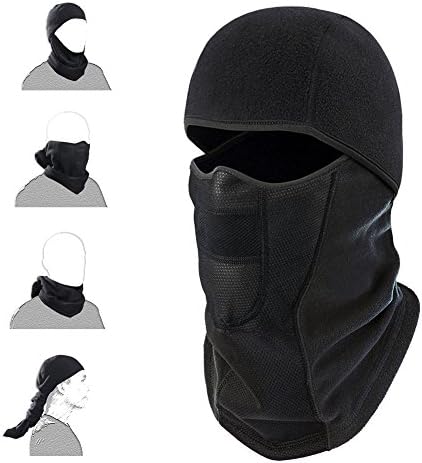 ZONEMAY Balaclava - Windproof Ski Mask - Cold Weather Face Mask Motorcycle Neck Warmer or Tactical Balaclava Fleece Hood - Ultimate Thermal retention &amp; Moisture Wicking Lining (GC-1)