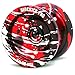 Sidekick Yoyo Pro Splashes Professional Aluminum UNresponsive YoYo (Black/Red/Silver)
