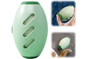 CECURPO Reusable Silicone Lint Roller, 2025 Upgraded Washable Sticky Roller Powerful Adhesion for Pet Hair and Dust Removal, Portable Home Travel Lint Roller for Clothes Bed Sofa (1, Green)