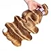 Aigemei Peruvian Virgin Hair Body Wave Honey Blonde 1 Bundle 100% Unprocessed Body Wavy Human Hair Extensions(10 Inch,Honey Blonde Color 27)