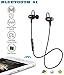 Bluetooth Headphones, Ansion Wireless Bluetooth 4.1 Sport Headset IPX5 Sweat-proof Stereo Magnetic Earbuds Noise Isolating In Ear Earphones, Secure Fit for Work Out,Running,Gym with Built-in Mic