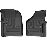 Husky Liners Weatherbeater Floor Mats | Fits 1999-2007 Ford F-250/F-350 (All Cab Sizes) Without Manual Shifter | Front Row, 2-pc Black - 13481
