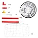 MONILON Kids Toys, Hover Soccer Ball Goal Set [2 Gates], Air Power Football Toys Kids Boys Girls Ages 3 4 5 6 7 8 9 + Years Old Indoor Outdoor Sport Games LED Lights Kids Gifts