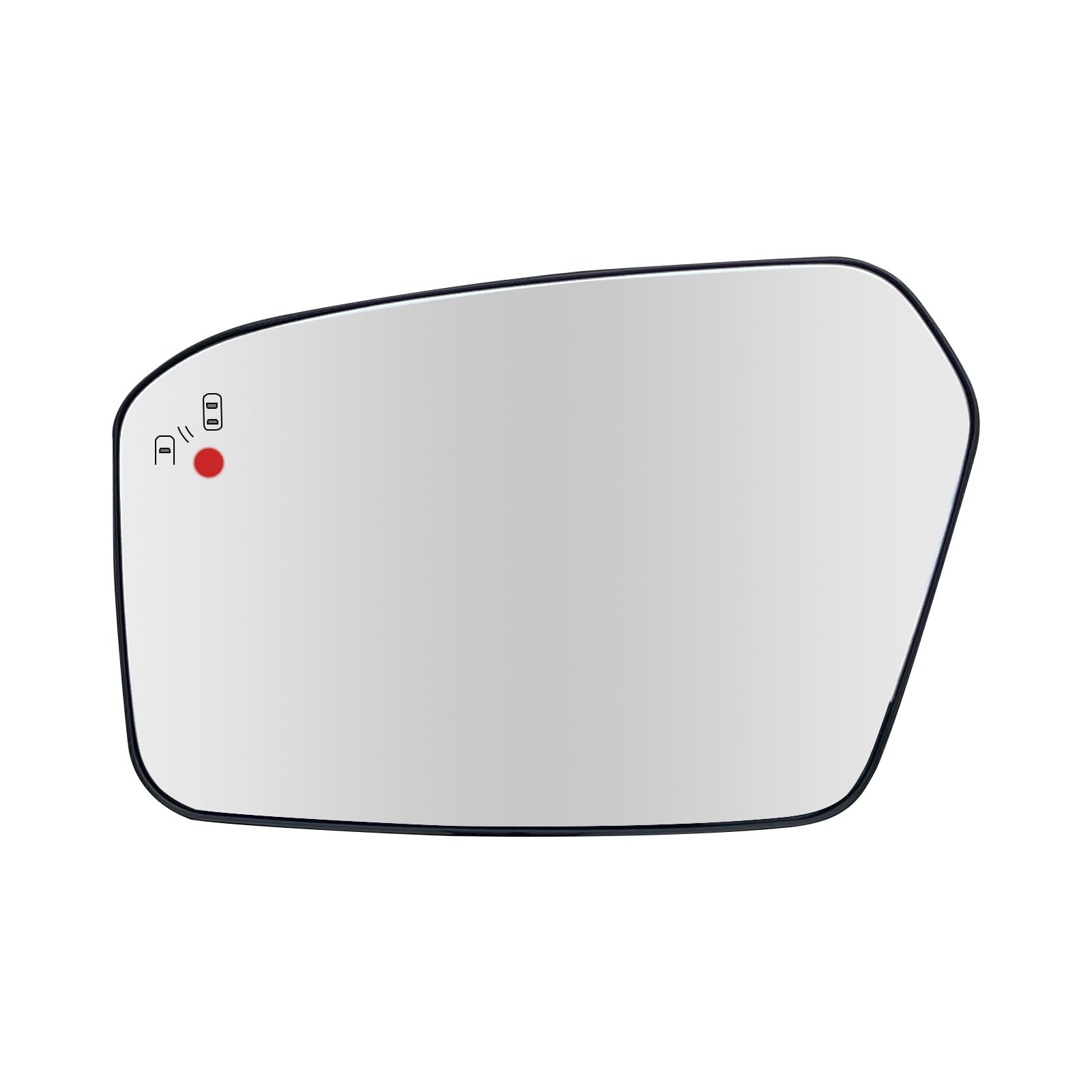 Photo 1 of Driver Side Mirror Glass Replacement For Ford Fusion 2006 2007 2008 2009 2010 - Blind Spot Detection, Power Heated, with Backing Plate