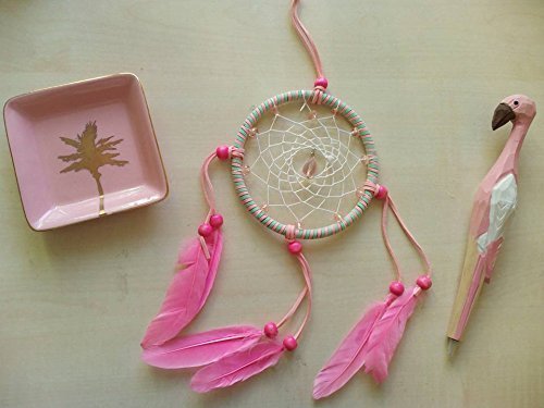 Regalo Di Natale Dreamcatcher Acchiappa Sogni Rosa Bianco Turchese Scaccia Incubi Scaccia Pensieri Decorazione Per La Casa Da Parete Per La Camera Da Letto Amazon It Handmade