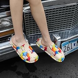Meetinspace Women EVA Colorful Clogs Dupes Wide