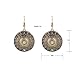 Lureme Ethnic Jewelry Antique Round Shaped Pendant Hook Earrings for Women and Girls (02004293-p)