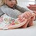 Minky Ultra Soft Baby Blankets Security Blankets With Printed Pink Blossoms Design by Graced Soft Luxuries
