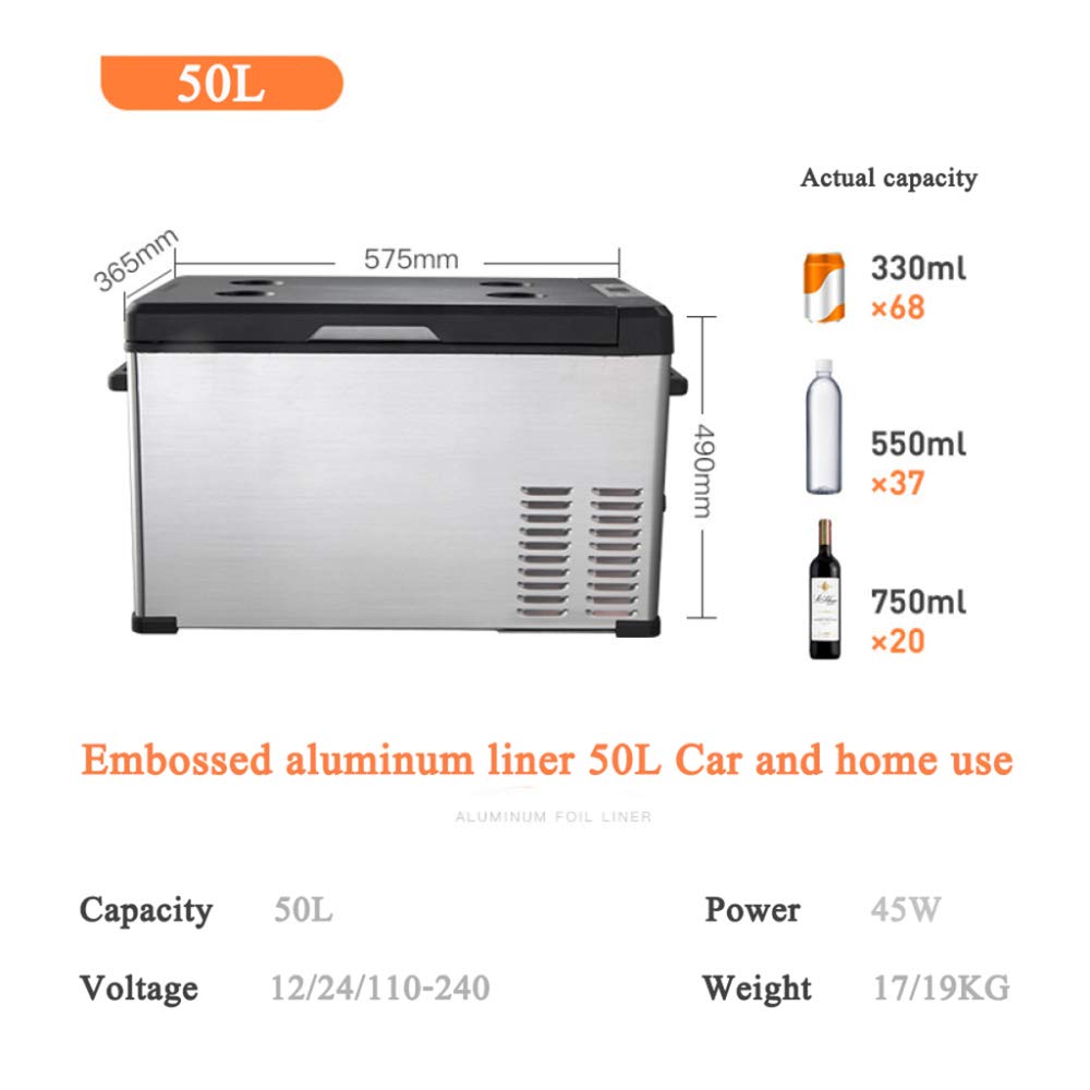 Nevera Portatil 12V Compresor 24V/220-240V Nevera Electrica para ...