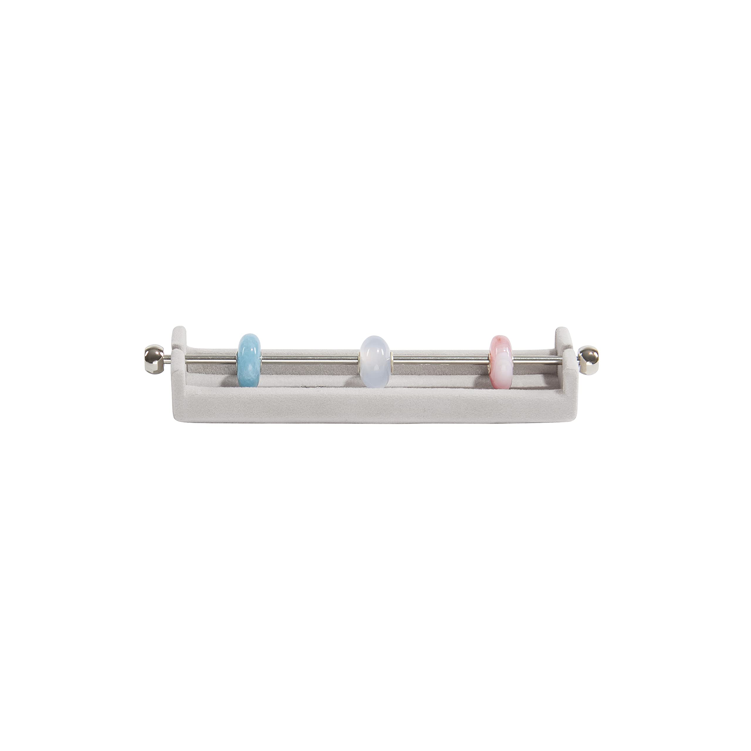 Stackers Grey Velvet Charm Bar