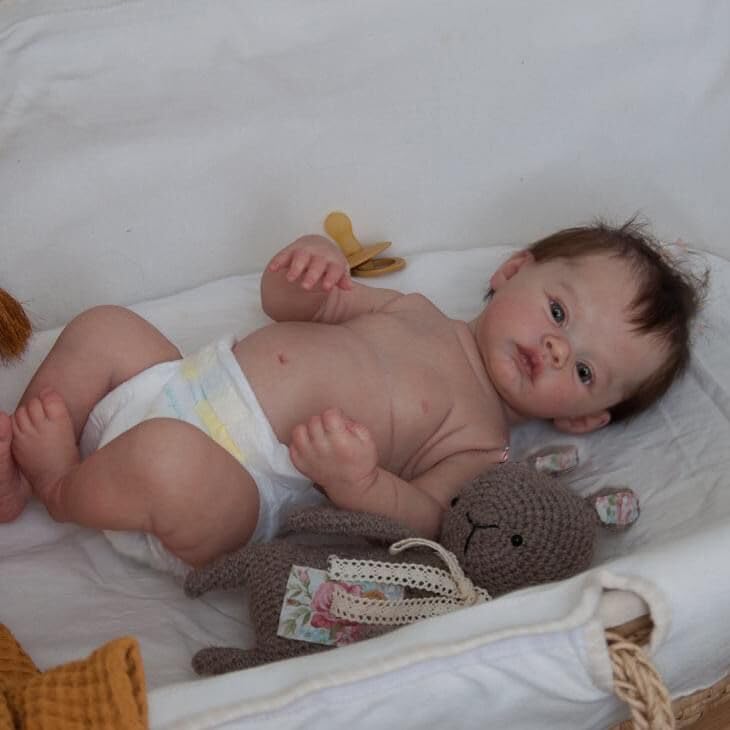 Zero pam Reborn Baby Dolls Silicone Full Body 45 CM Realistic Baby Doll Anatomically Correct Baby Girl Silicone Baby Doll For Girls Lifelike Reborn Toddler Dolls