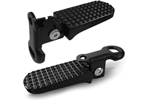 1 Pair Bike Rear Pedals - Quick Release Folding Ebike Foot Pegs, Aluminum Alloy Non-Slip Mini Bicycle Foot Pegs for Mountain 