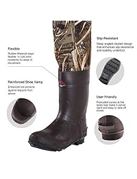 TideWe   Pala para el pecho, camuflaje de caza para hombre, impermeable de neopreno limpio, aislante, para caza y pesca