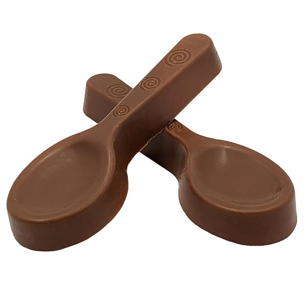 FRUIDLES CHOCOLATE PEPPERMINT FLAVORED STIRRING SPOONS, CANDY HOT STIRRING EDIBLE SPOONS, GOURMET MILK COCOA EDIBLE SPOON STIRRERS, 3 OZ (5 SPOONS PER BOX) (12-PACK)