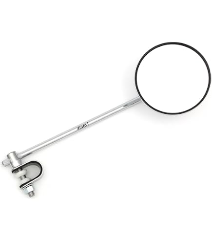 Spiegel, Nierenform, Links Mit Klemmschelle - Simson KR51/1 Schwalbe, SR4-2 Star, SR4-3 Sperber, SR4-4 Habicht - MZ TS, ES