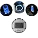 DDSKY Pack of 2 Solar LED Car Cup Holder Mat Pad Waterproof Light Bottle Drinks Coaster (Blue Light)