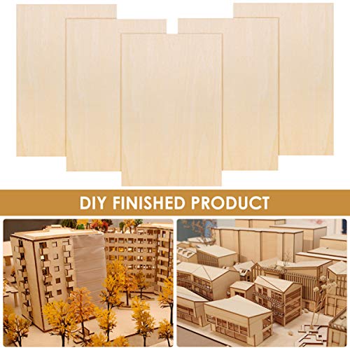 HEALLILY 15 Stück Rechteck Holzscheiben Unvollendete Holzplatten Zeichenbrett Holzplättchen für DIY Basteln Kunst… – Bild 4