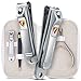 Ennbell Nail Clippers Set - Sharp Fingernail Toenail Clippers Manicure Nipper for Men & Women – Stainless Steel Nail Grooming Travel Kit Including Cuticle Cutter and File, Tweezers, & Carrying Case
