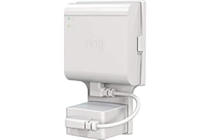 GRESUR Outlet Mount for Ring Bridge, No Drilling and Speace Saving Wall Mount Holder with Short Cable for Ring Smart Lighting Bridge (1 Pack)