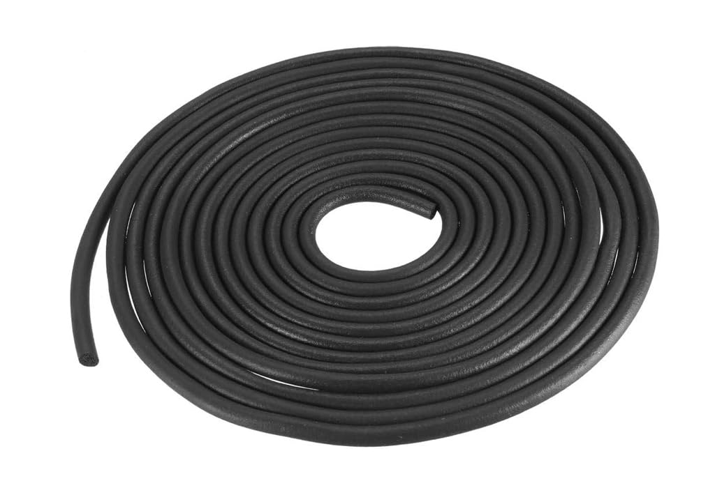 Boxonly Sponge Foam Solid Rubber Sealing Strip Diameter 3mm Foam Rubber Seal Weather Strip Length 5M