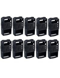 Retevis de goma suave de mano radio de 2 Vías Holster protección para Baofeng BF-UV5R uv-5rv UV-5RE UV5R + UV-985 Retevis RT-5R/RT-5RV Walkie Talkies (paquete de 10)